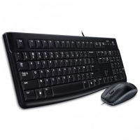 Teclado e Mouse Usb Logitech Mk120 Preto