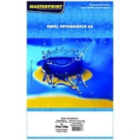 Papel Foto Glossy Brilhante | 180g A3 20 Folhas Masterprint