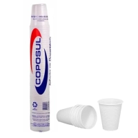 Copo Descartavel 180ml Ps Branco Coposul Linha Ouro C/100