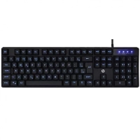 Teclado Hp Usb Gamer Membrana K300 com Led Azul