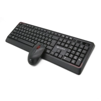 Teclado e Mouse Wireless C3tech Preto K-w70bk