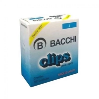 Clips N�3 Niquelado Bacchi Cx 100un