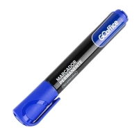 Marcador Permanente 5mm Recarregavel Azul Go Office