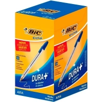 Caneta Esferografica Bic Cristal Dura+ 1.0 Mm Azul 50 Unidades