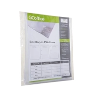 Envelope Plastico A4 0,06m 4 Furos Pct 100un Go Office