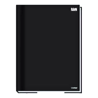 Caderno 1/4 96fls Costurado C/D Credeal 140x202mm Preto