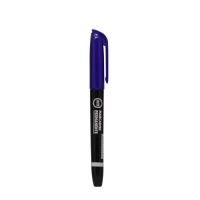 Marcador Permanente Ponta Chanfrada Azul Slim Jocar Office
