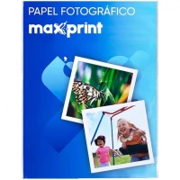 Papel Fotografico Glossy Adesivo Maxprint A4 135gsm - 20 Folhas