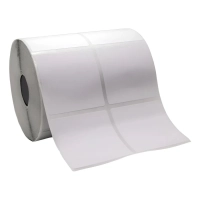 Rolo Etiqueta Adesiva Couche 50x50 com Espaco - 2 Colunas