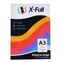 Plastico para Plastificacao A3 100pcs/Cx 303x426mm 125mic X-full