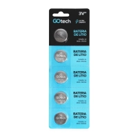 Bateria de Ltio Cr2032 3v Moeda 5un Go Tech