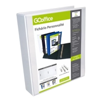 Fichario A4 Go Office 40mm 4 Argolas Branco