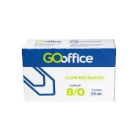Clips 8/0 Galvanizado Go Office Fio 1,40mm Trad. Cx 25un