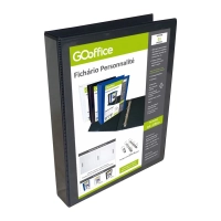 Fichario A4 Go Office 40mm 4 Argolas Preto