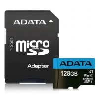 Cartao de Memoria Adata Micro Sd 128gb Premier Classe 10 A1 C/ Adaptador - Ausdx128guicl10a1-ra1