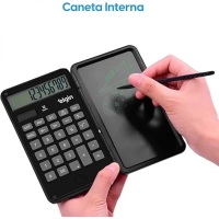 Calculadora Elgin com Tela P/. Anotao Preta