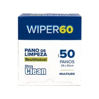 Pano Reutilizavel Multiuso Wiper 60 Everclean 28x35cm Pct 50