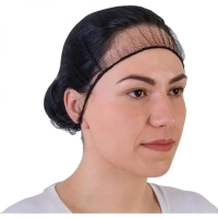 Touca Protetora Capilar Prevemax Nylon Preta Pct 10un