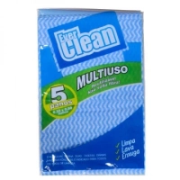 Pano Descartavel Everclean Azul 35 G/M2 0,33x0,50m Pct 5un