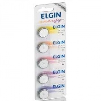 Bateria 3v Cr2025 Elgin Cartela C/ 5 Unidades