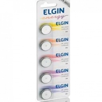 Bateria 3v Cr2032 Elgin Cartela C/ 5 Unidades