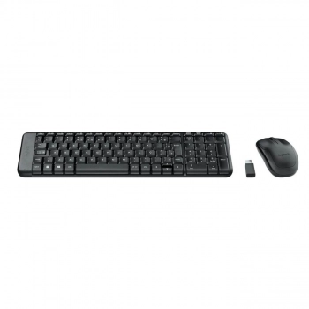Teclado e Mouse Wireles Mk220 Logitech Preto