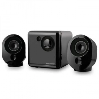 Caixa de Som Multilaser 2.1 15w Rms Preto