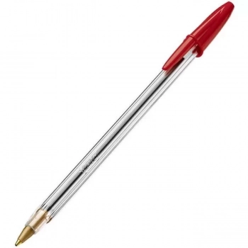 Caneta Bic Cristal Vermelha Ponta M�dia 1.0mm