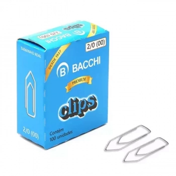 Clips para Pap�is Bacchi 2/0 (00) 100 Un