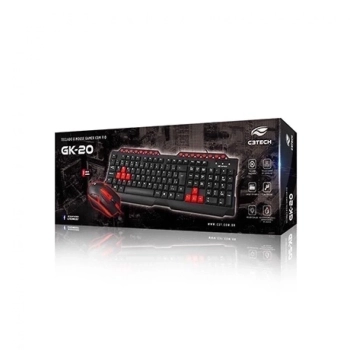 Teclado e Mouse C3tech com Fio Gamer Gk-20bk