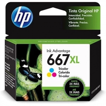 Cartucho Hp 667xl Colorido 3ym80ab
