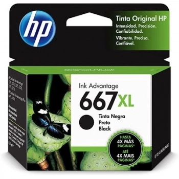Cartucho Hp 667xl Preto 3ym81ab