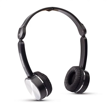 Fone de Ouvido com Microfone Dobrvel Preto e Prata