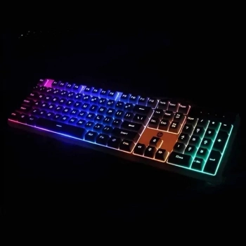 Teclado Hp Usb Gamer Membrana K300 com Led Azul