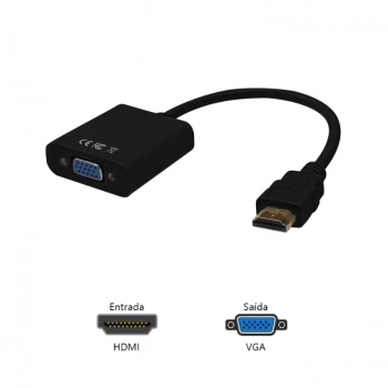 Cabo Adaptador Hdmi M/Vga F+p2 Adphdmivga20bk Pc