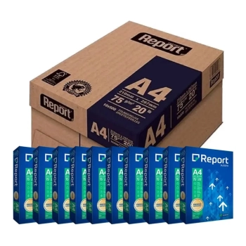 Papel A4 75g Report Premium 210x297 Cx com 5000 Folhas