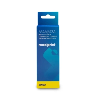 Tinta Compativel Epson Amarelo 664/673 Maxprint Refil Bulk Ink 100ml