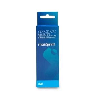 Tinta Compativel Epson Azul 664/673 Maxprint Refil Bulk Ink 100ml