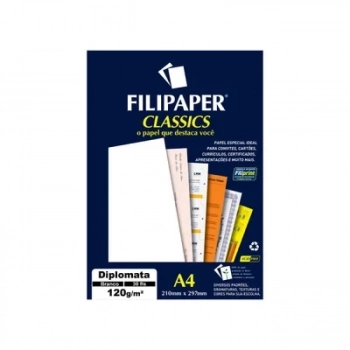 Papel Opaline A4 120g Filiperson Pct 30fls