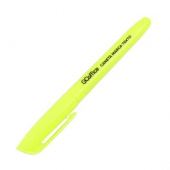 Caneta Marca Texto Go Office Amarela