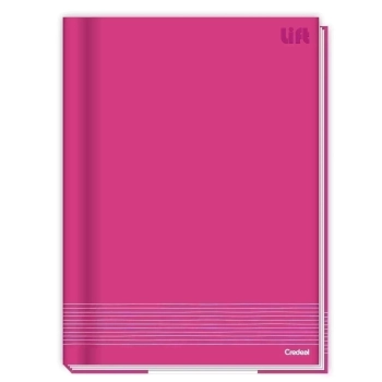Caderno 1/4 48fls Costurado C/D Credeal Lift 140x202mm Cores Sortidas