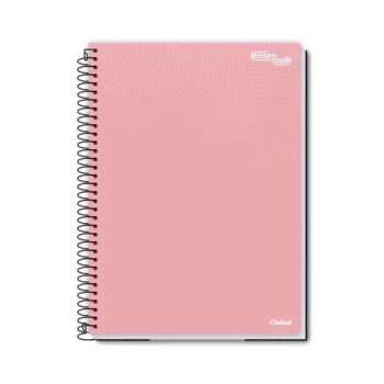 Caderno 1/4 80fls Espiral C/D Credeal 140x200mm Cores Sortidas