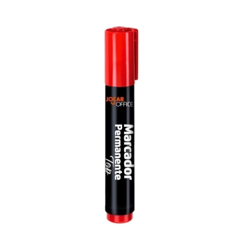 Marcador Permanente Jocar Ofice 5,0mm Ponta Chanfrada Preto