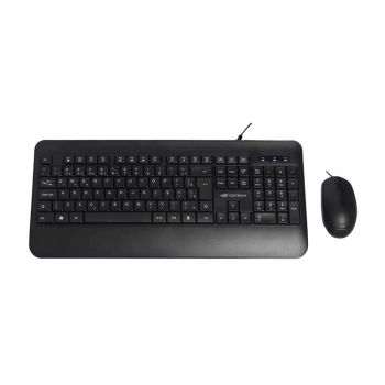 Teclado e Mouse Usb Kt-200bk Preto C3tech