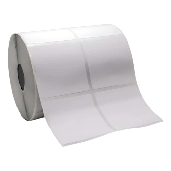 Rolo Etiqueta Adesiva Couche 50x50 com Espaco - 2 Colunas