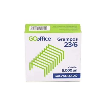 Grampo Go Office Galvanizado 23/06 Cx 5.000un
