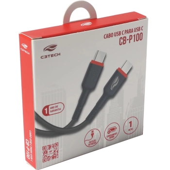 Cabo Usb-c-usb-c 1m Cb-p100bk C3tech