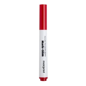 Marcador Quadro Branco Vermelho Mark Slim Maxprint Ponta Poliester - Unidade