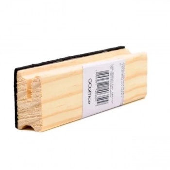 Apagador de Quadro Verde Go Office 13x4x2,3cm Madeira