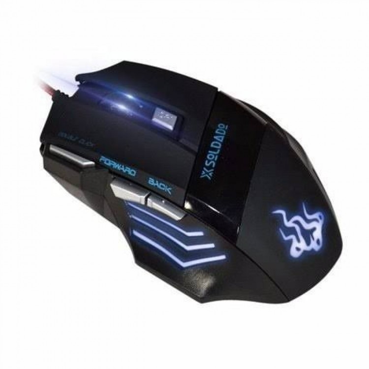 Mouse Usb Infokit Game Gm-700 Preto 3000dpi Mouse Usb Infokit Game Gm-700 Preto 3000dpi